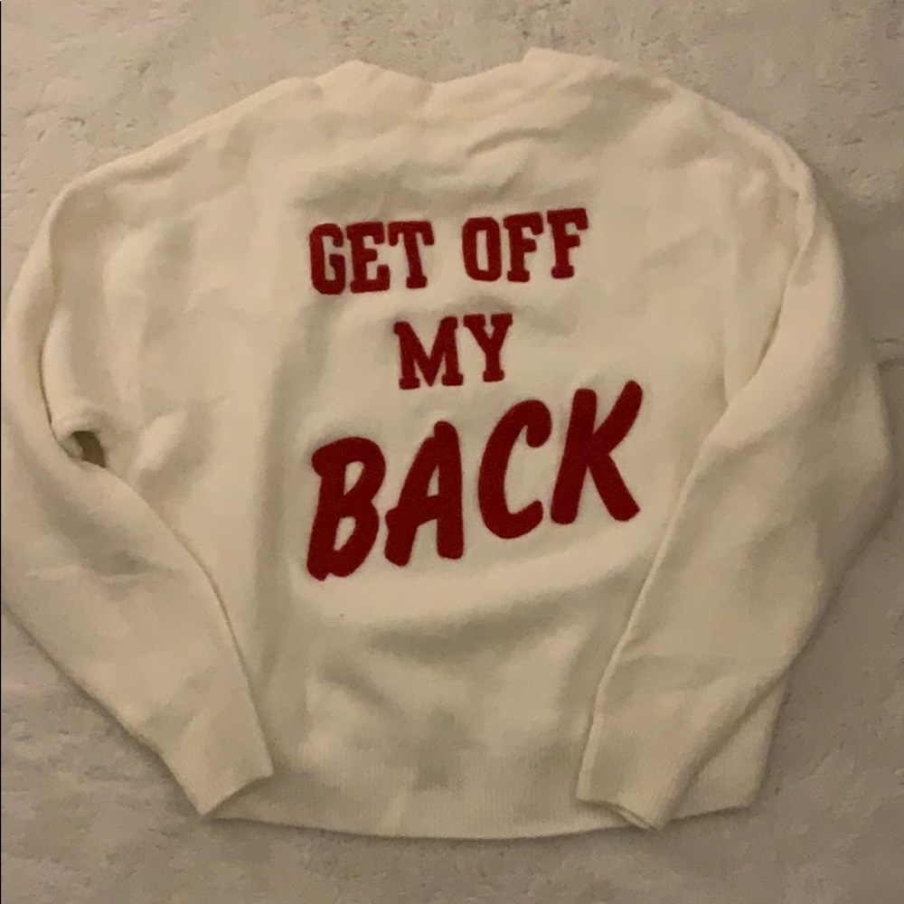 get off my back sweater